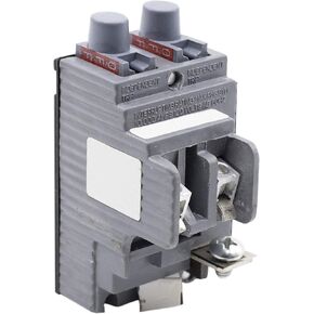 كونيتيكت الكهربائية UBIP1520 استبدال Pushmatic P1520 المُصنع حديثًا، قاطع الدائرة الكهربائية من السلسلة المزدوجة 15/20 أمبير، رمادي in Kuwait