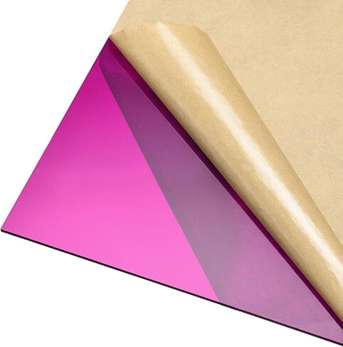 DMiotech 12 "× 12" 3 مم لوح أكريليك بلاستيكي سميك لوح أكريليك لوح أكريليك PMMA للحرف اليدوية DIY عرض مشروع تسجيل فارغ أرجواني شفاف in Saudi Arabia