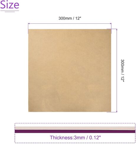 DMiotech 12 "× 12" 3 مم لوح أكريليك بلاستيكي سميك لوح أكريليك لوح أكريليك PMMA للحرف اليدوية DIY عرض مشروع تسجيل فارغ أرجواني شفاف in Saudi Arabia