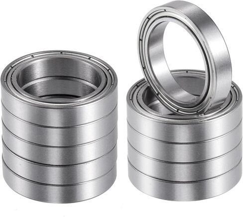 ACROPIX 6702ZZ Bearings Double Shielded Pre-Lubricated Deep Groove Ball Bearings 15x21x4mm Silver Tone - Pack of 10 in Saudi Arabia