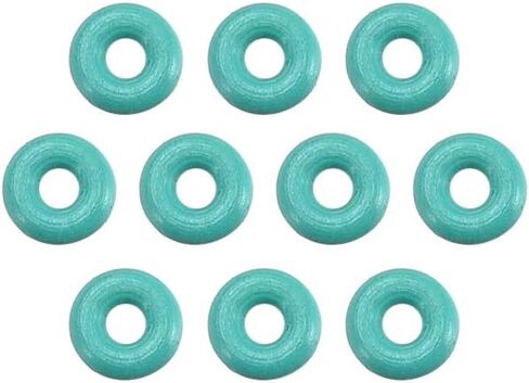 uxcell Fluorine Rubber O-Rings, 30mm OD 28mm ID 1mm Width FKM Seal Gasket for Machinery Plumbing, Green, Pack of 10 in Kuwait