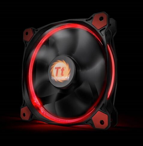 حلقة ثيرمالتاكي 14 ضغط ثابت عالي 140 ملم حافظة دائرية LED / مروحة مشعاع مع نظام تبريد مضاد للاهتزاز CL-F039-PL14BU-A أزرق in Kuwait