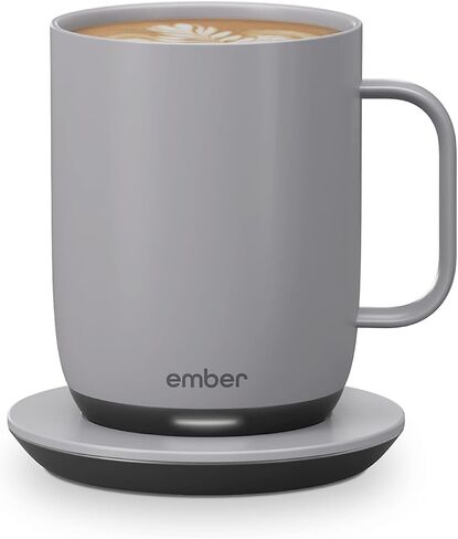 Ember Temperature Control Smart Mug 2, 10 Oz, App-Controlled Heated Coffee Mug with 80 Min Battery Life and Improved Design, White in Saudi Arabia