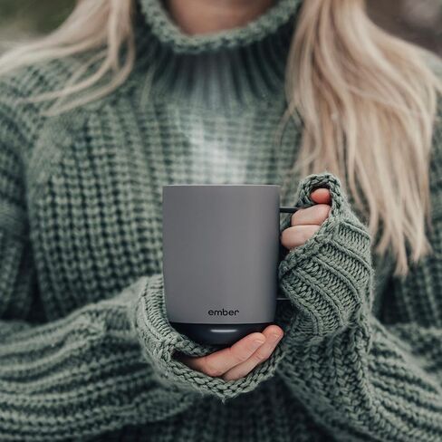 Ember Temperature Control Smart Mug 2, 10 Oz, App-Controlled Heated Coffee Mug with 80 Min Battery Life and Improved Design, White in Saudi Arabia