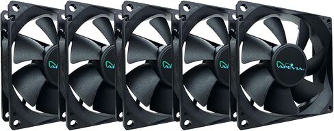 Apevia AF38S-BK 80mm Black Case Fan, Ultra Silent, 3-Pack in Saudi Arabia