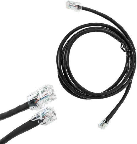 Piwerod APG Printer Interface Cable, CD-101A, Cash Drawer to Printer Connection Cable, 1 RJ12 Male and 1 RJ-45 Male, with MultiPRO Interface, Compatible with EPSON and Star Printers (Black - 5 ") in Kuwait