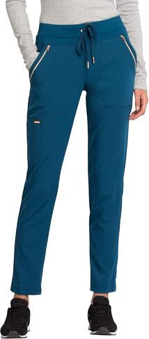 Cherokee Statement Women Scrubs Pant Mid Rise Tapered Leg Drawstring CK055 in Kuwait