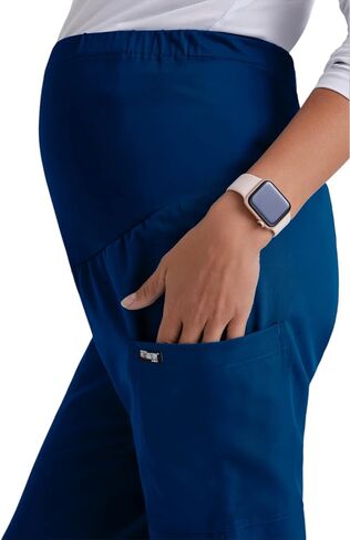 BARCO Grey's Anatomy Scrubs - Lilah Maternity Scrub Pant for Women, Knit Waistband All-Day Comfort Women's Scrub Pant in Saudi Arabia