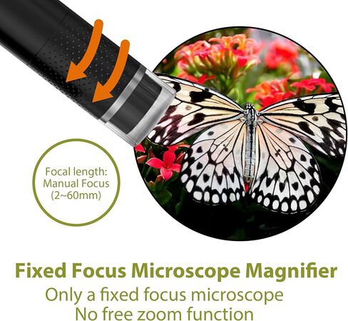 مجهر رقمي لاسلكي من MEHIDFY، كاميرا مجهر جيب محمولة بتكبير 50X-1000X مع 8 مصابيح LED قابلة للتعديل، مجهر بلوتوث قابل لإعادة الشحن مع هاتف iOS Android وMacBook وWindows PC in Kuwait