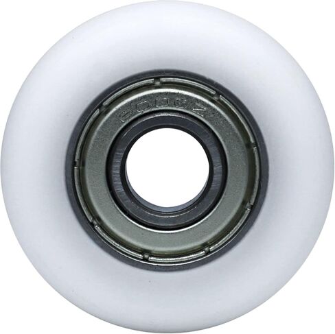 VKOMGH 10x40x10mm تحمل بكرة R نوع الأبيض كروية الأسطوانة المطاط عجلة 6000ZZ عجلة النايلون لعجلة آلات البناء 4 قطعة4 قطعة in Saudi Arabia
