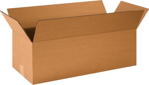 PARTNERS BRAND 24x10x8 Long Corrugated Boxes, Long, 24L x 10W x 8H, Pack of 25 | Shipping, Packaging, Moving, Storage Box for Home or Business, Strong Wholesale Bulk Boxes in Saudi Arabia