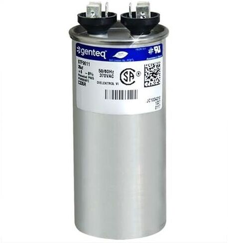 Genteq - 35 فائق التوهج MFD x 370 VAC مكثف بديل صناعي GE دائري # C335R / 97F9611 in Saudi Arabia