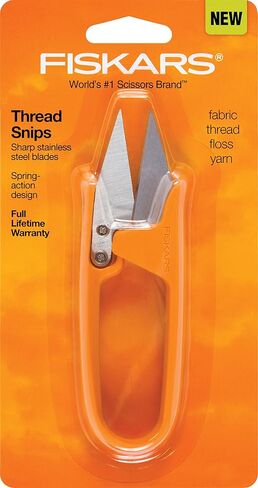 Fiskars Thread Snip Scissors, Gray Orange 7.13 x 3.75 x 0.63 in Saudi Arabia
