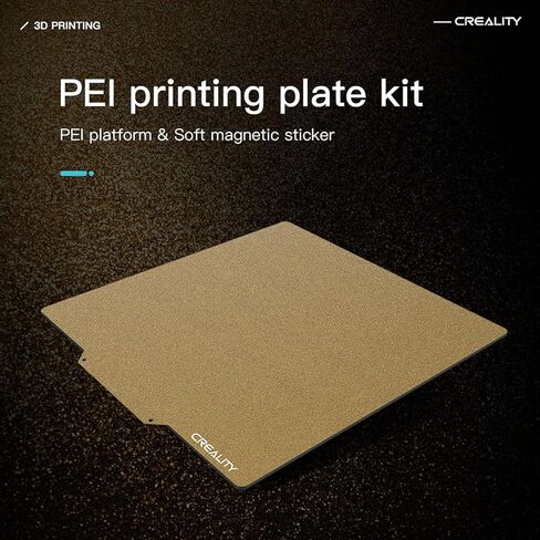 Creality Original Ender-5 Plus PEI Magnetic Flexible Heated Bed with 5pcs 0.4mm Nozzle, Ender-5 Plus PEI Printing Plate 377x370x2mm Frosted Surface in Kuwait
