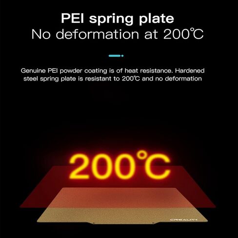 Creality Original Ender-5 Plus PEI Magnetic Flexible Heated Bed with 5pcs 0.4mm Nozzle, Ender-5 Plus PEI Printing Plate 377x370x2mm Frosted Surface in Kuwait