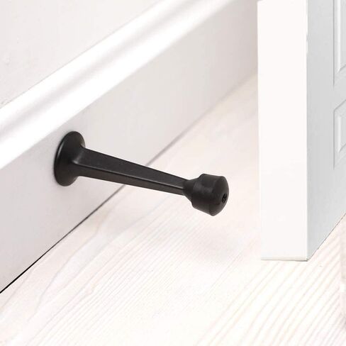 HOME MASTER HARDWARE، سدادات أبواب صلبة شديدة التحمل، 3 بوصات برونزية مطلية بالزيت مع طرف مطاطي، 12 قطعة in Kuwait