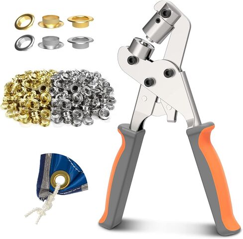 مجموعة ادوات جروميت، كماشة ثقب محمولة باليد، الة ضغط يدوية، خرامة يدوية للقماش المشمع والاحزمة الجلدية مع 500 قطعة من الثقوب in Kuwait