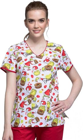 Tooniforms Women Scrubs Top V-Neck TF686 in Saudi Arabia