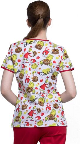 Tooniforms Women Scrubs Top V-Neck TF686 in Saudi Arabia