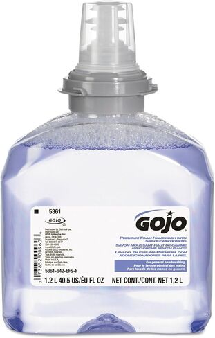 Gojo 536102 Tfx Luxury Foam Hand Wash, Fresh Scent, Dispenser, 1200Ml, 2/Carton in Kuwait