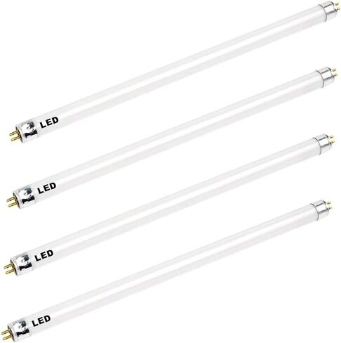 4 عبوات T5 12 بوصة LED F8T5CW LED بديل F8T5 LED 5 وات 530 لومن أبيض رائع 4100k F8 T5 حزمة من 4 مصابيح in Saudi Arabia