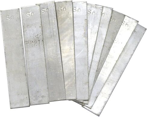 Eisco Labs Tin Electrode Strips 100 x 19 mm - Pack of 10 in Saudi Arabia