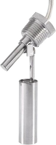 مستشعر مستوى المياه السائل من Yosoo، مفتاح تعويم عائم من الفولاذ المقاوم للصدأ للزراعة المائية والمياه المالحة وخزان المياه العذبة والبستنة، حامل جانبي على شكل منقار البط، 10 وات 110 فولت in Kuwait