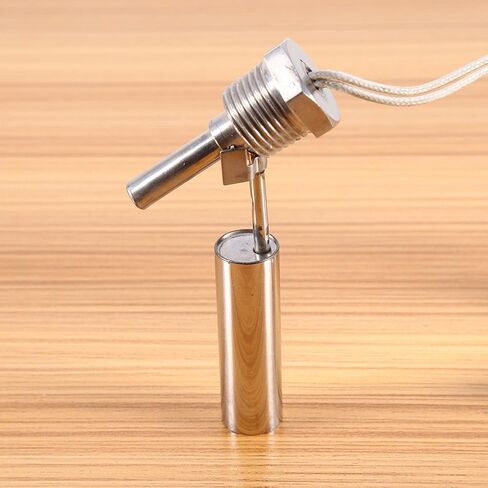 مستشعر مستوى المياه السائل من Yosoo، مفتاح تعويم عائم من الفولاذ المقاوم للصدأ للزراعة المائية والمياه المالحة وخزان المياه العذبة والبستنة، حامل جانبي على شكل منقار البط، 10 وات 110 فولت in Kuwait