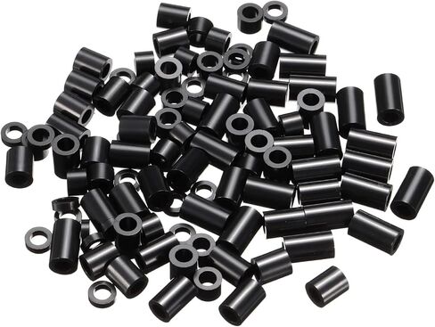 مجموعة غسالات فاصل مستديرة من باتيكل، 100 حزمة من النايلون بطول 2،5،8،10،12 مم لبراغي M4، مخرج كهربائي للطابعة ثلاثية الأبعاد للتركيب على الحائط، أسود in Kuwait