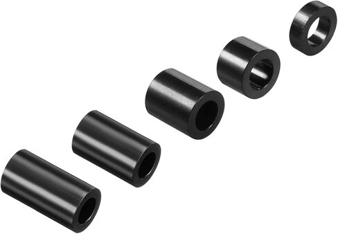 مجموعة غسالات فاصل مستديرة من باتيكل، 100 حزمة من النايلون بطول 2،5،8،10،12 مم لبراغي M4، مخرج كهربائي للطابعة ثلاثية الأبعاد للتركيب على الحائط، أسود in Kuwait