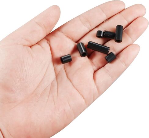 مجموعة غسالات فاصل مستديرة من باتيكل، 100 حزمة من النايلون بطول 2،5،8،10،12 مم لبراغي M4، مخرج كهربائي للطابعة ثلاثية الأبعاد للتركيب على الحائط، أسود in Kuwait