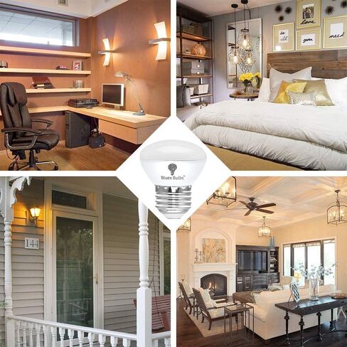 4 عبوات R14 LED لمبات 4W E26 Base Mini Reflector Floodlight Light Bulb عكس الضوء 2700K أبيض دافئ - ما يعادل 40W - لمبات إضاءة صغيرة، لمبات إضاءة قصيرة، لمبة إضاءة خزانة Curio، لمبة ضوء الفيضانات R14 in Kuwait