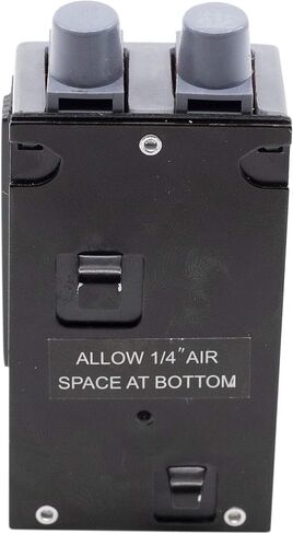 كونيتيكت الكهربائية UBIP1520 استبدال Pushmatic P1520 المُصنع حديثًا، قاطع الدائرة الكهربائية من السلسلة المزدوجة 15/20 أمبير، رمادي in Kuwait