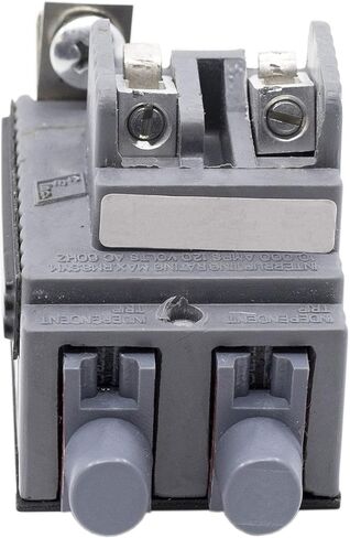 كونيتيكت الكهربائية UBIP1520 استبدال Pushmatic P1520 المُصنع حديثًا، قاطع الدائرة الكهربائية من السلسلة المزدوجة 15/20 أمبير، رمادي in Kuwait