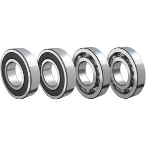 QINGZHENG 4 قطعة 6003-2RS محامل سدادة مطاطية مزدوجة 17x35x10 مللي متر محمل كروي أخدود عميق in Kuwait