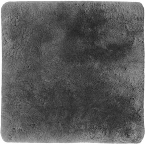 Natural Sheepskin for Bed Sores and Skin Irritation | 100% Real Medical Sheepskins with Non-Slip Back for Pain Relief and Discomfort, Wool Seat Pad, Charcoal Grey, 17 in. x 17 in. in Saudi Arabia