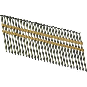Gripe Rite GR3011M 21 Degree Plastic Strip Round Head Bright Coated Collated Framing Nails, 3" x 0.120"