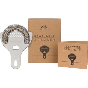 A Bar Above Antique Copper Hawthorne Strainer Cocktail – Bar Strainer Cocktail w/High Density Spring – Mirrored Antique Copper Drink Strainer - Cocktail Strainer for Boston Shakers & Mixing Glasses
