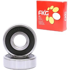 FKG 6303-2RS 17x47x14mm Deep Groove Ball Bearing Double Rubber Seal Bearings Pre-Lubricated 2 Pcs in Saudi Arabia