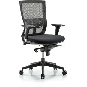 LabTech Seating LT42854 كرسي ارتفاع مكتب شبكي حديث، بولي يوريثين، قاعدة من النايلون - أذرع التحكم في ثني الركبة، عجلات in Kuwait