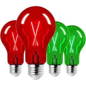 EDISHINE 4 Pack Blue Light Bulb, 8W A19 LED Light Bulb, Dimmable Blue LED Bulb for Christmas, Halloween, Porch Home Lighting, Party Bar Decor, E26 Base, UL Listed in Kuwait