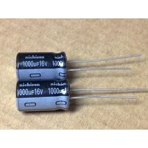 New 10PCS 1000uf 16v 16v1000uf 8 * 16mm 8X16mm 105° Radial Electrolytic Capacitor in Saudi Arabia