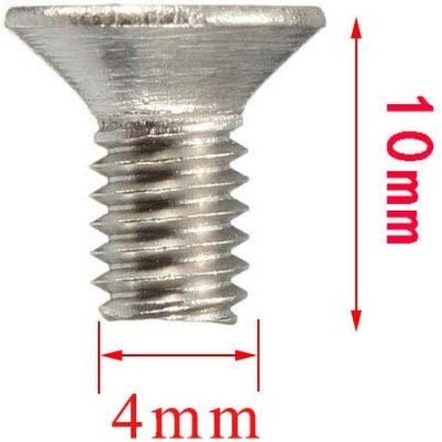 PZRT 12pcs Hexagon Hex Socket Countersunk Screw Stainless Steel A2-70 Flat Head Screw Allen Bolts M5x10, Silver Tone in Kuwait