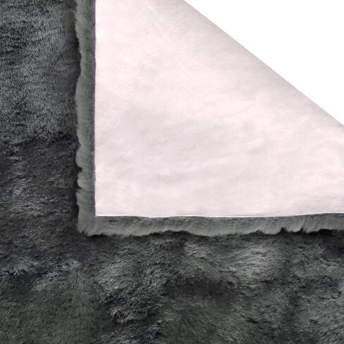 Natural Sheepskin for Bed Sores and Skin Irritation | 100% Real Medical Sheepskins with Non-Slip Back for Pain Relief and Discomfort, Wool Seat Pad, Charcoal Grey, 17 in. x 17 in. in Saudi Arabia