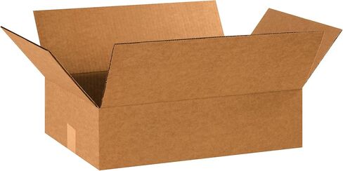 BOX USA 18 x 13 x 5 Corrugated Cardboard Boxes, Flat 18'L x 13'W x 5'H, Pack of 25 | Shipping, Packaging, Moving, Storage Box for Home or Business, Strong Wholesale Bulk Boxes in Saudi Arabia