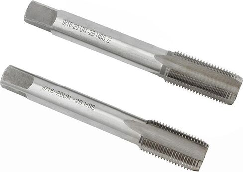 دواسة حنفية لولبية، زوج واحد عالمي اتش اس اس 9/16 انش - 20 نقطة لكل انش، اداة اصلاح ذراع تدوير الدراجة في الهواء الطلق بديلة لليد اليمنى واليسرى، ملحقات تنظيف متينة (فضي) in Kuwait