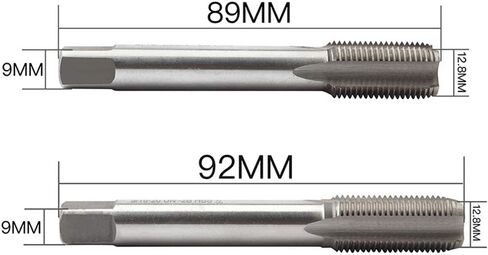 دواسة حنفية لولبية، زوج واحد عالمي اتش اس اس 9/16 انش - 20 نقطة لكل انش، اداة اصلاح ذراع تدوير الدراجة في الهواء الطلق بديلة لليد اليمنى واليسرى، ملحقات تنظيف متينة (فضي) in Kuwait