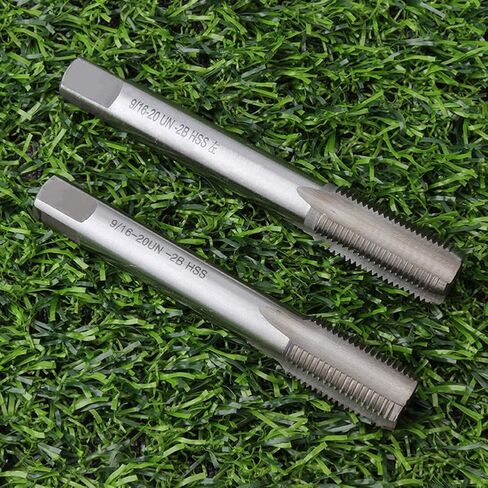 دواسة حنفية لولبية، زوج واحد عالمي اتش اس اس 9/16 انش - 20 نقطة لكل انش، اداة اصلاح ذراع تدوير الدراجة في الهواء الطلق بديلة لليد اليمنى واليسرى، ملحقات تنظيف متينة (فضي) in Kuwait