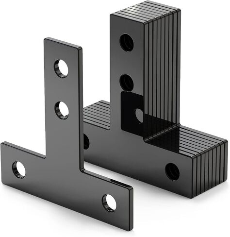 10 مجموعات من الأقواس السوداء على شكل T، بما في ذلك 40 قطعة M5 T-Slot Slot، 40 قطعة M5x8mm غطاء برغي سداسي الشكل، لفتحة 6 مم 2020 سلسلة من الألومنيوم in Kuwait
