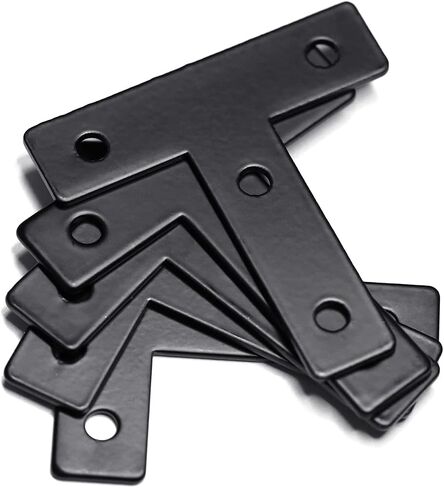 10 مجموعات من الأقواس السوداء على شكل T، بما في ذلك 40 قطعة M5 T-Slot Slot، 40 قطعة M5x8mm غطاء برغي سداسي الشكل، لفتحة 6 مم 2020 سلسلة من الألومنيوم in Kuwait